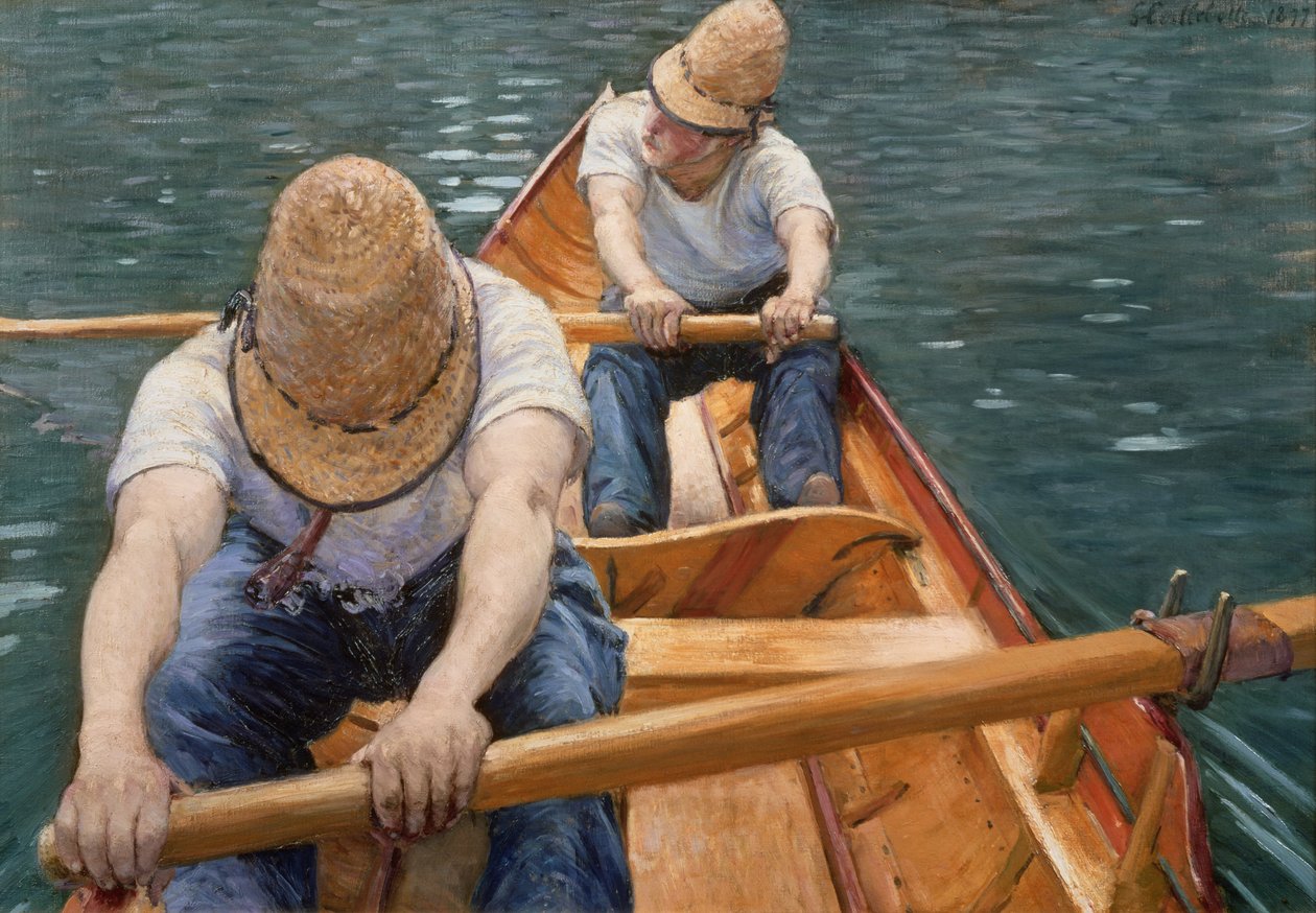 Canottieri sullo Yerres, 1877 da Gustave Caillebotte