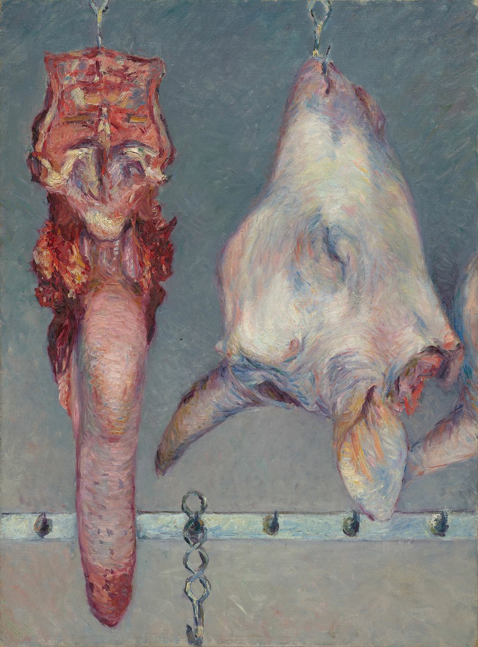 Testa di vitello e lingua di bue da Gustave Caillebotte