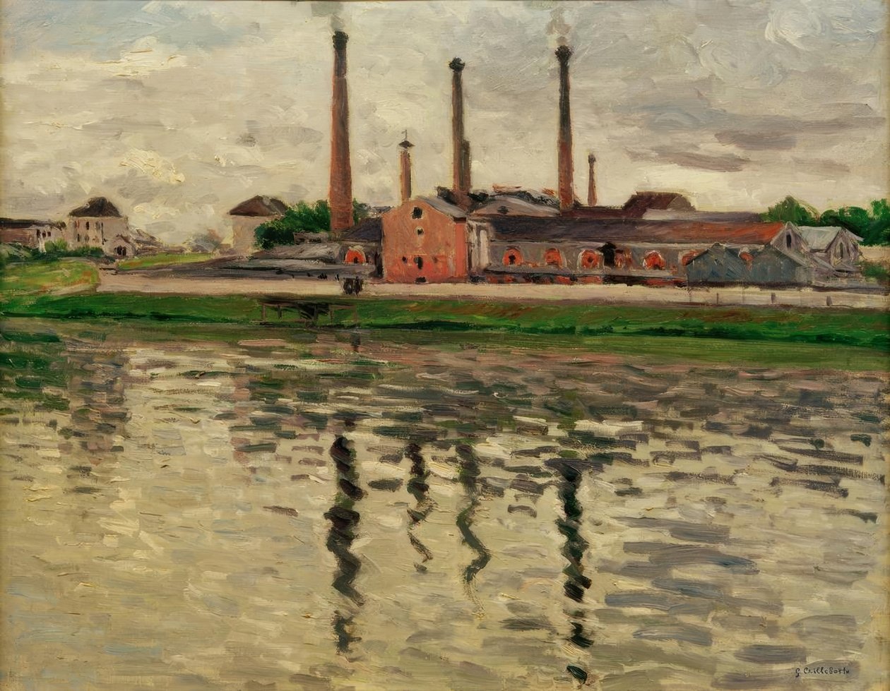Fabbriche ad Argenteuil da Gustave Caillebotte