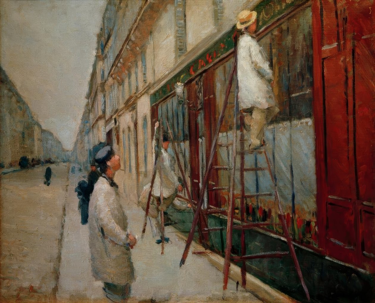 Pittori edili (schizzo) da Gustave Caillebotte