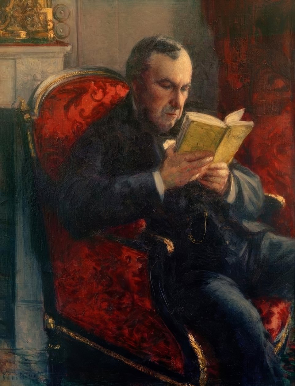 Ritratto di Eugène Daufresne da Gustave Caillebotte