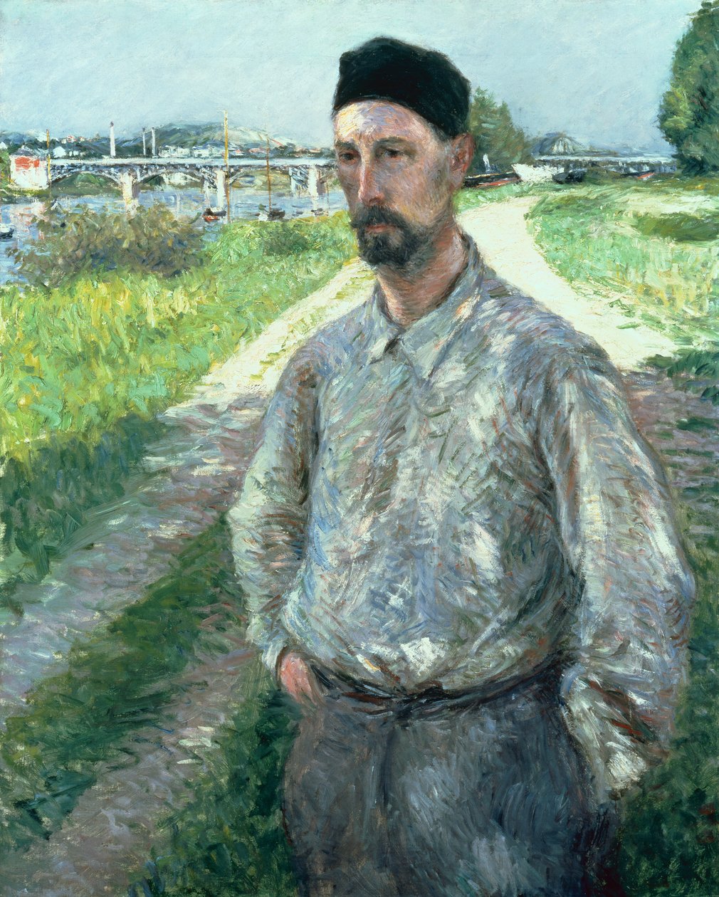 Ritratto di Eugene Lamy da Gustave Caillebotte