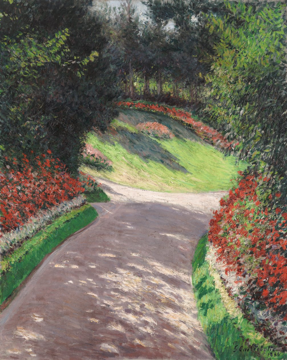 Il sentiero nel giardino da Gustave Caillebotte