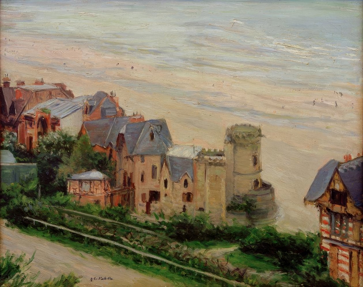 Trouville, la spiaggia e le ville da Gustave Caillebotte