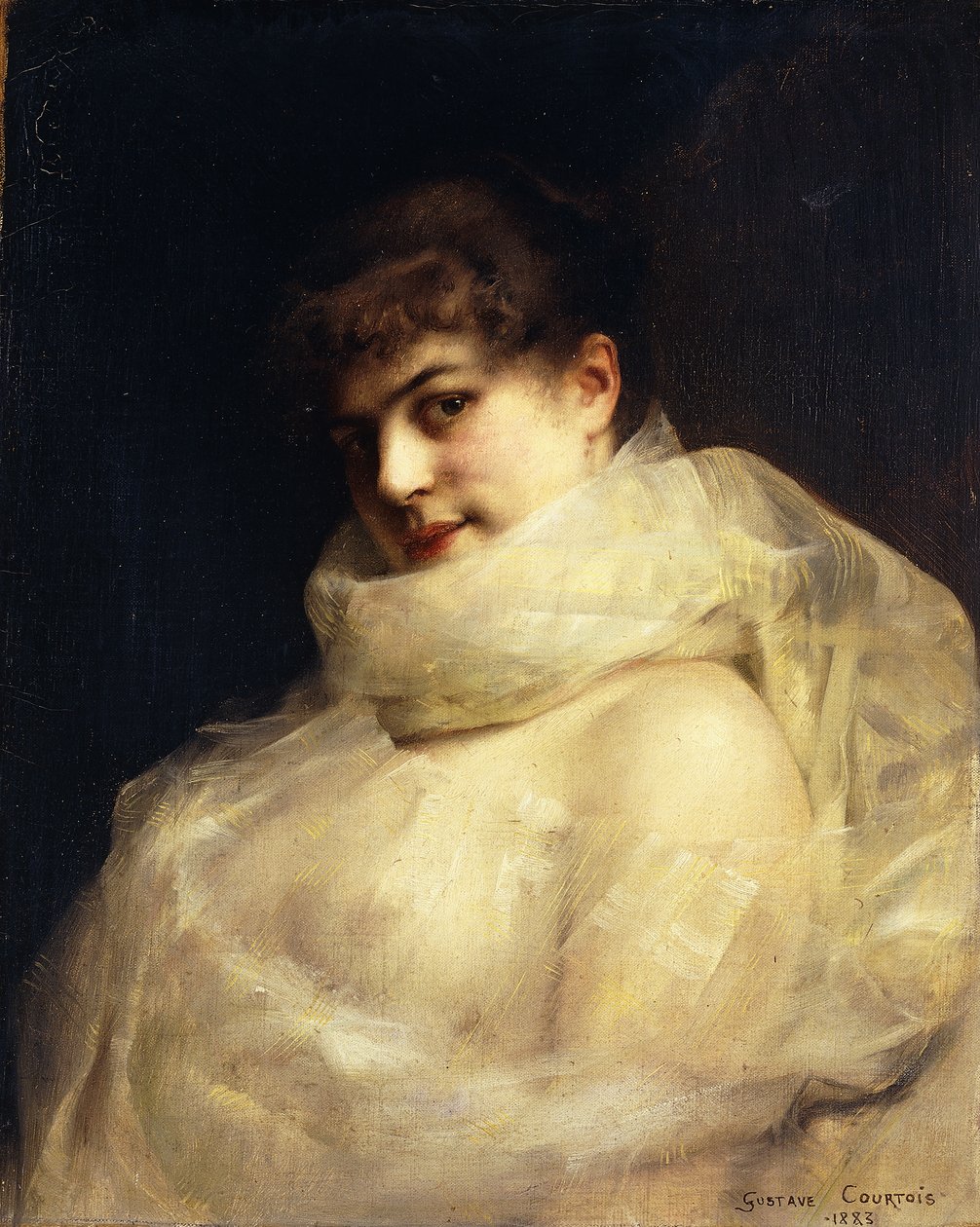 Una bellezza sensuale da Gustave Claude Etienne Courtois