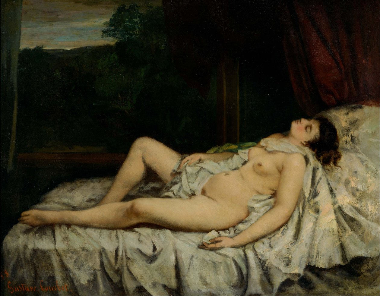 Dormire nudi da Gustave Courbet