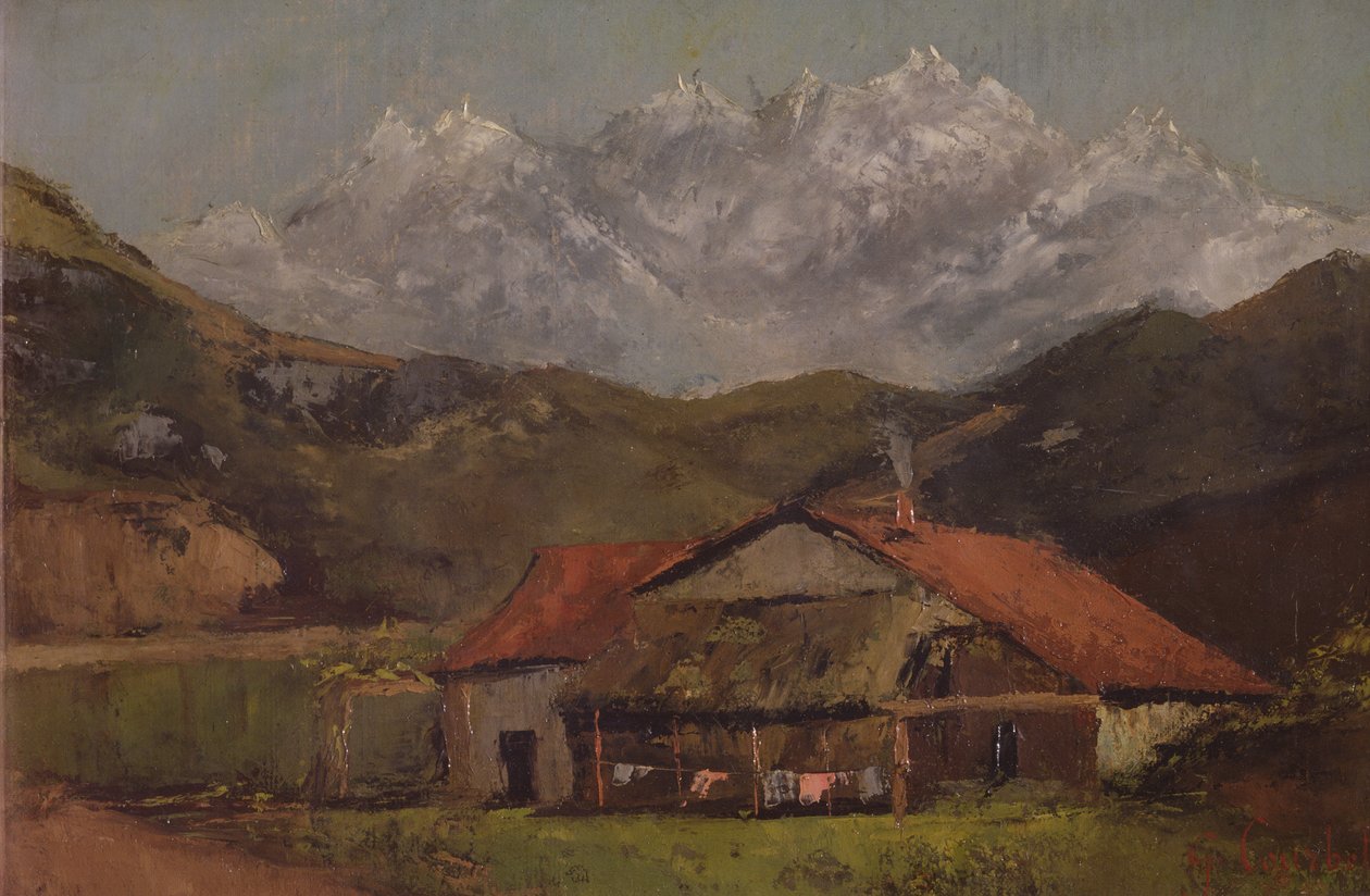 Una Capanna in Montagna da Gustave Courbet