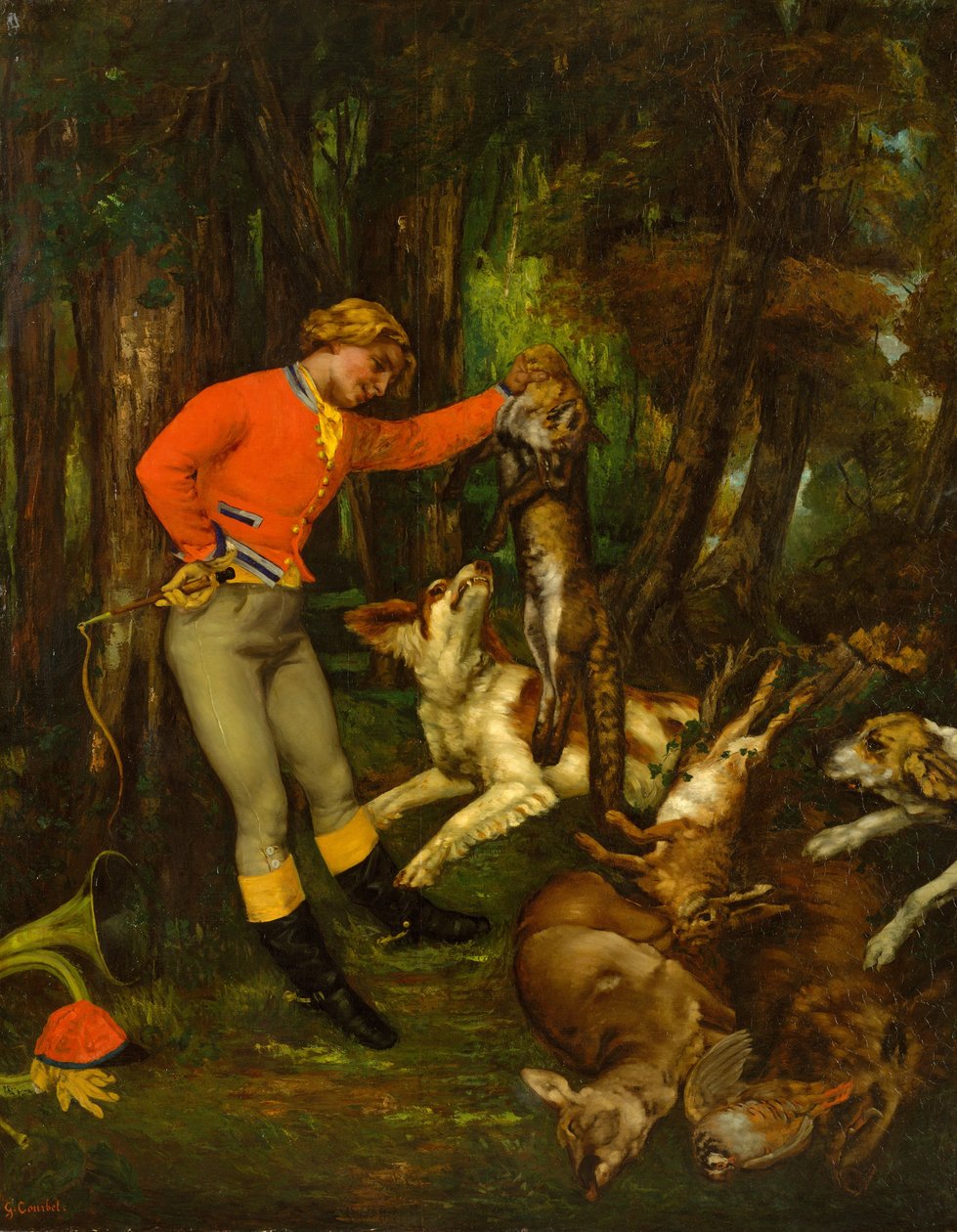 Dopo la caccia, ca. 1859 da Gustave Courbet