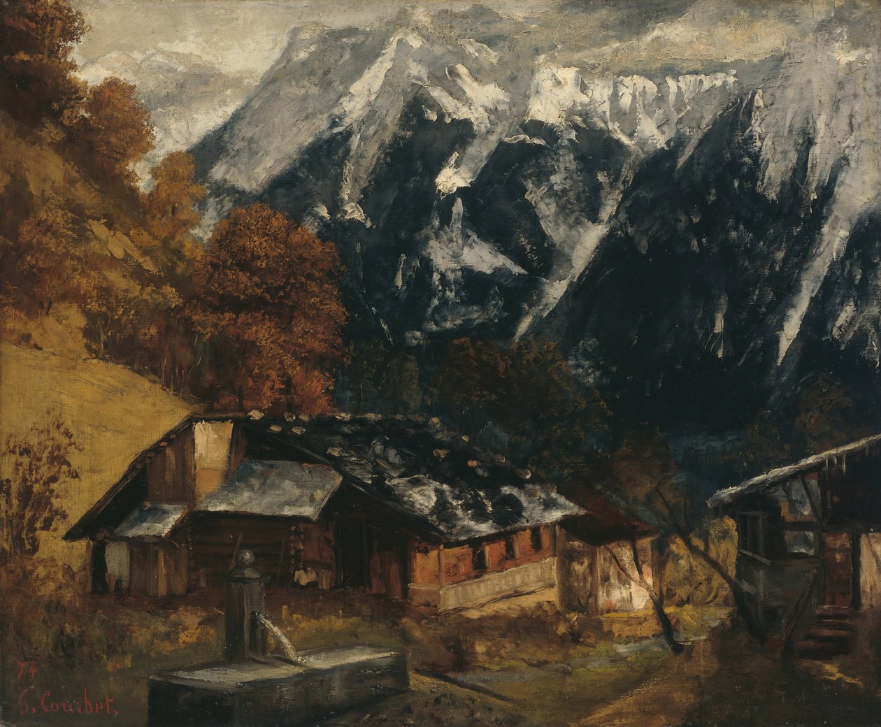 Una scena alpina da Gustave Courbet