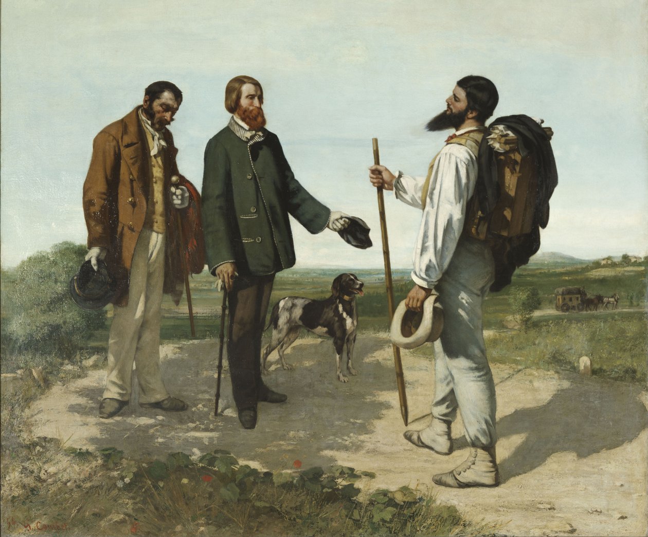 Bonjour, Monsieur Courbet da Gustave Courbet