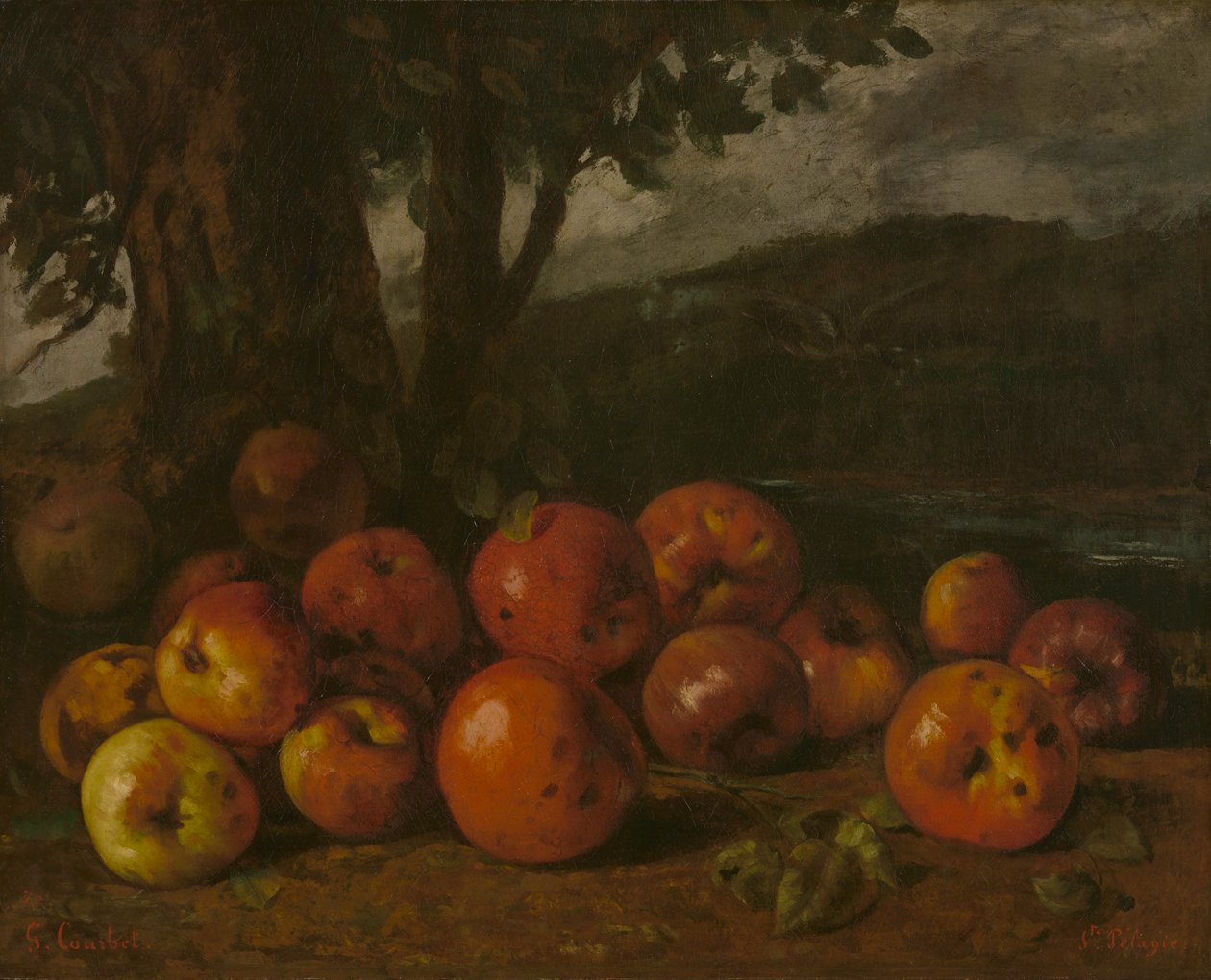 Courbet - Natura morta con mele, 1872 da Gustave Courbet