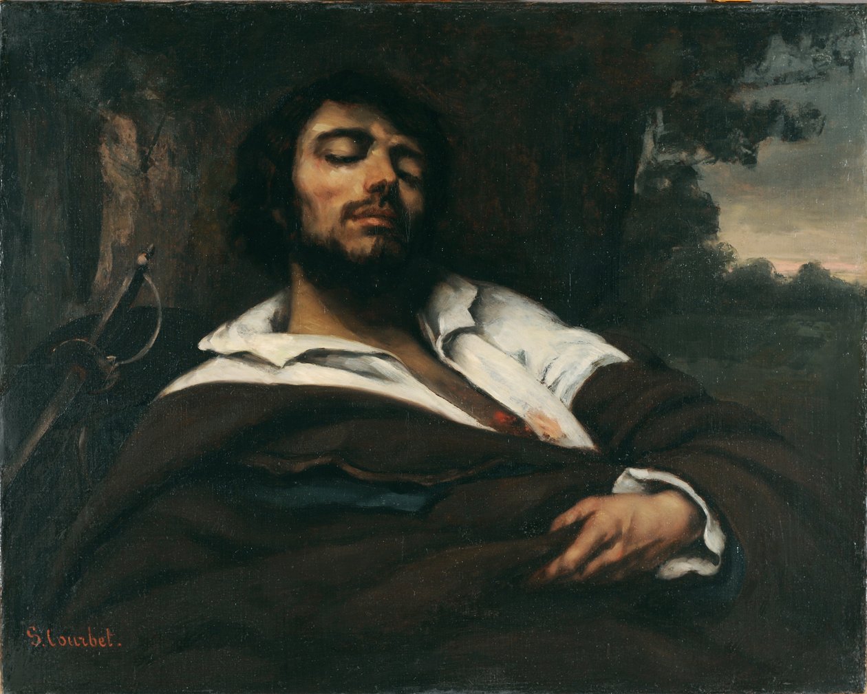 Il ferito da Gustave Courbet