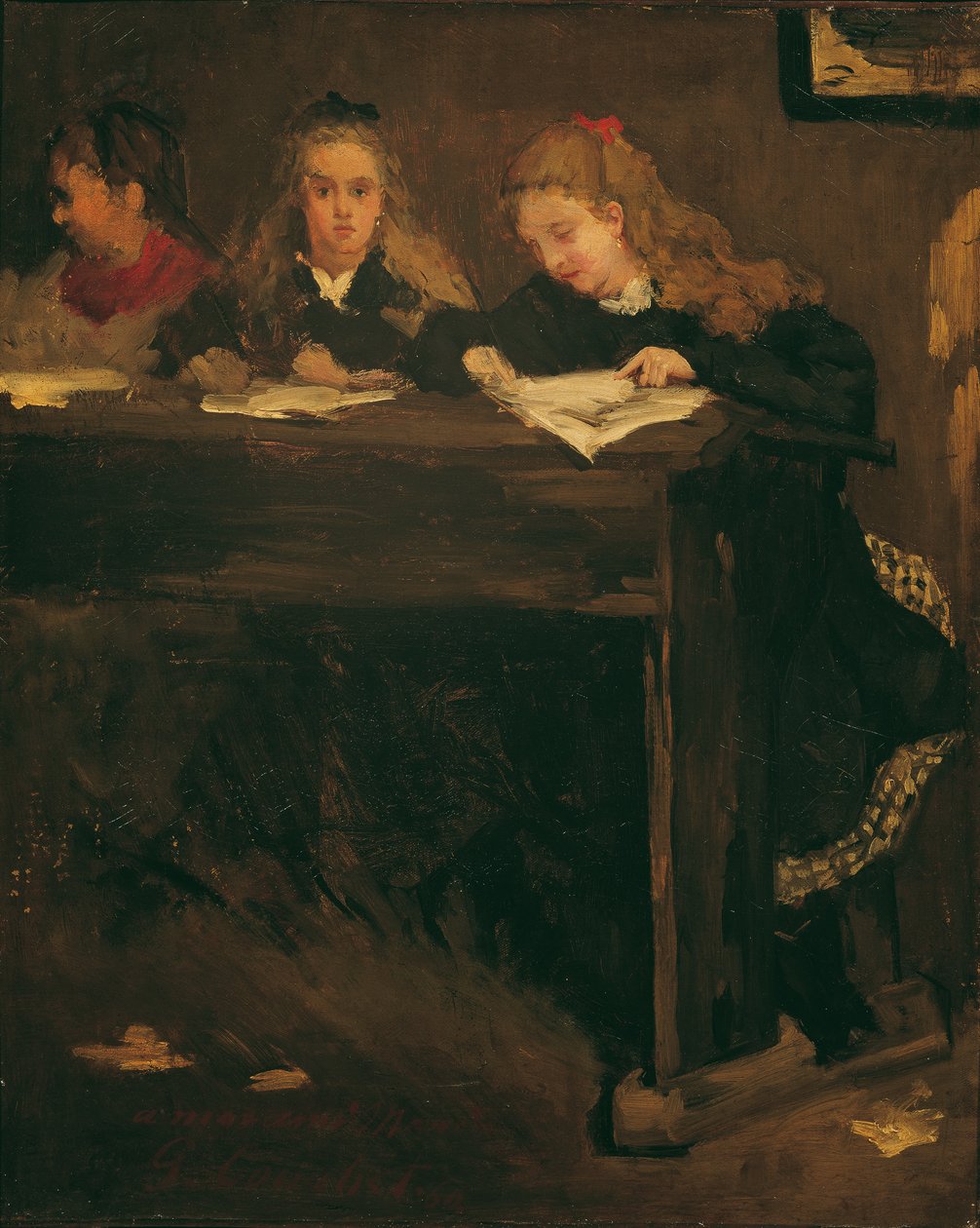 Tre scolarette da Gustave Courbet