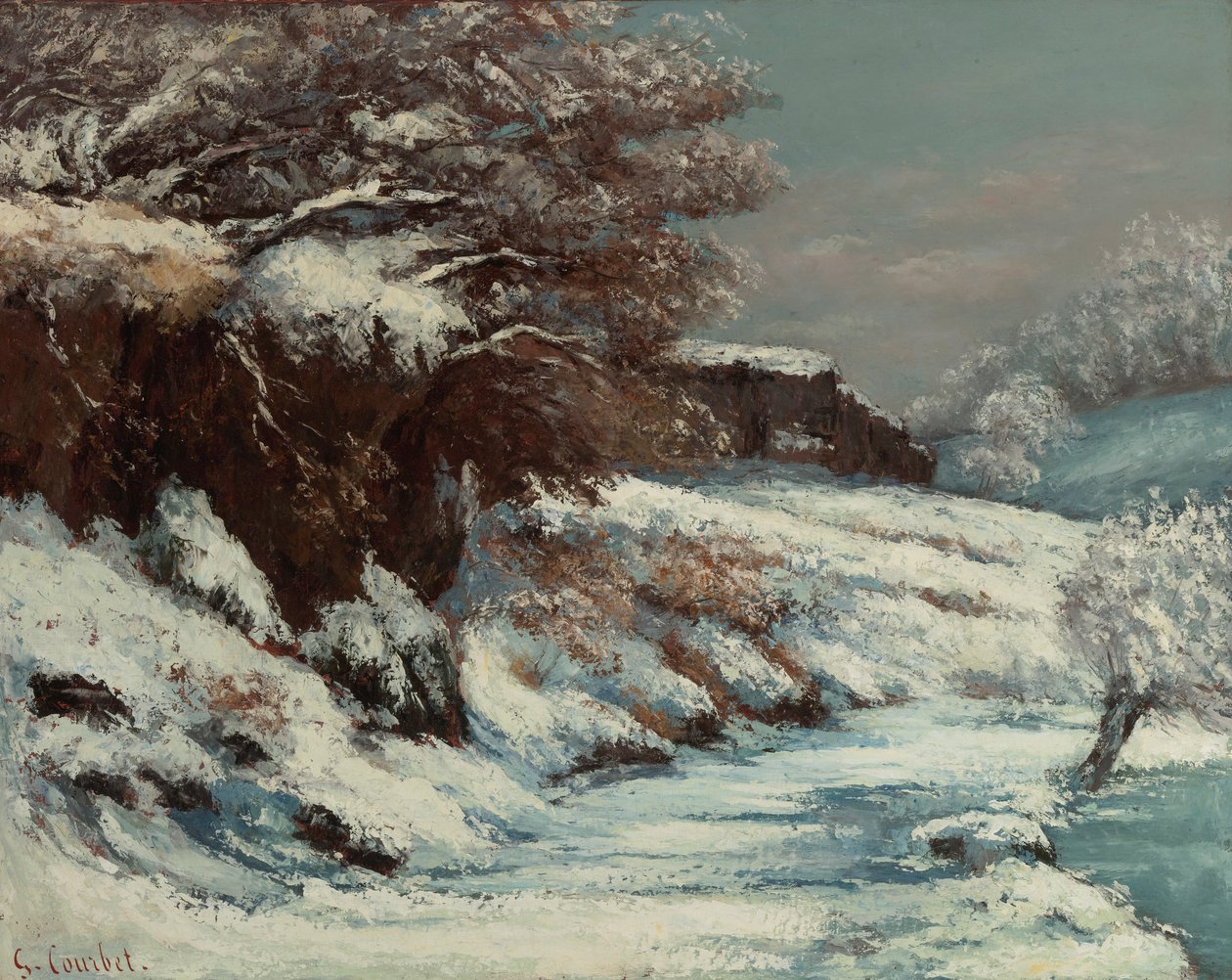 Effetto di neve, 1867-1868 da Gustave Courbet
