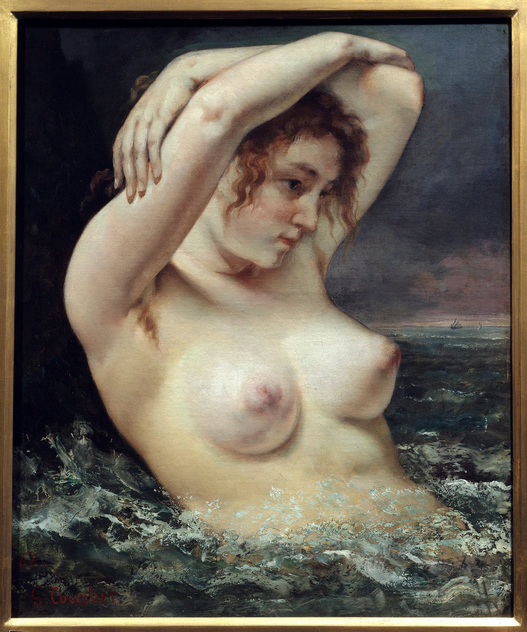 Donna alla onda da Gustave Courbet