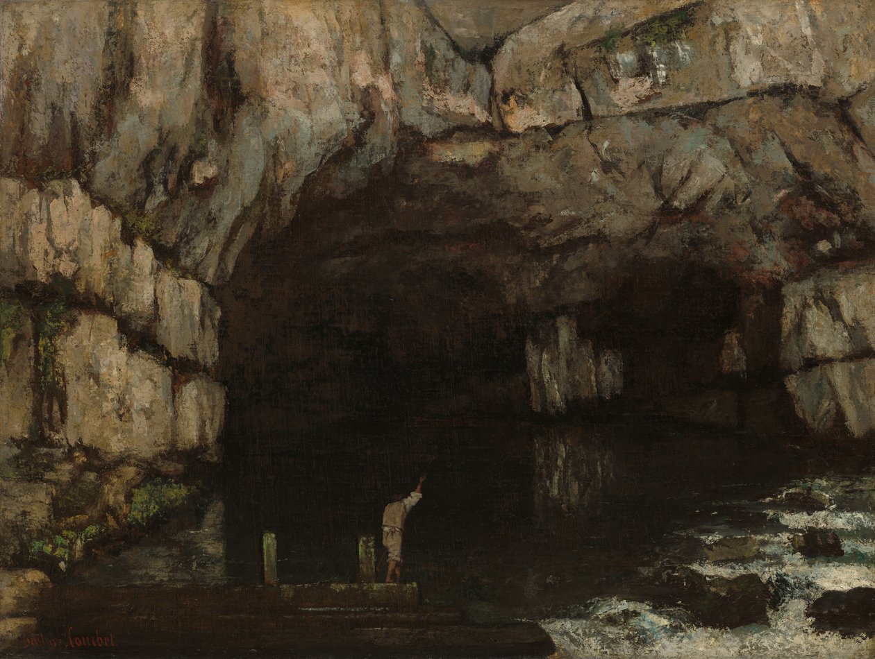 La grotta della Loue da Gustave Courbet