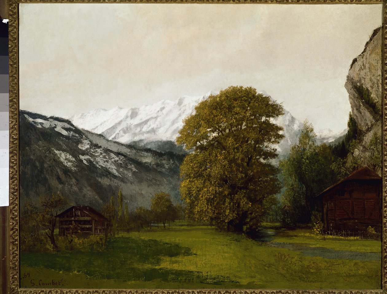 Paesaggio a Interlaken, Svizzera da Gustave Courbet