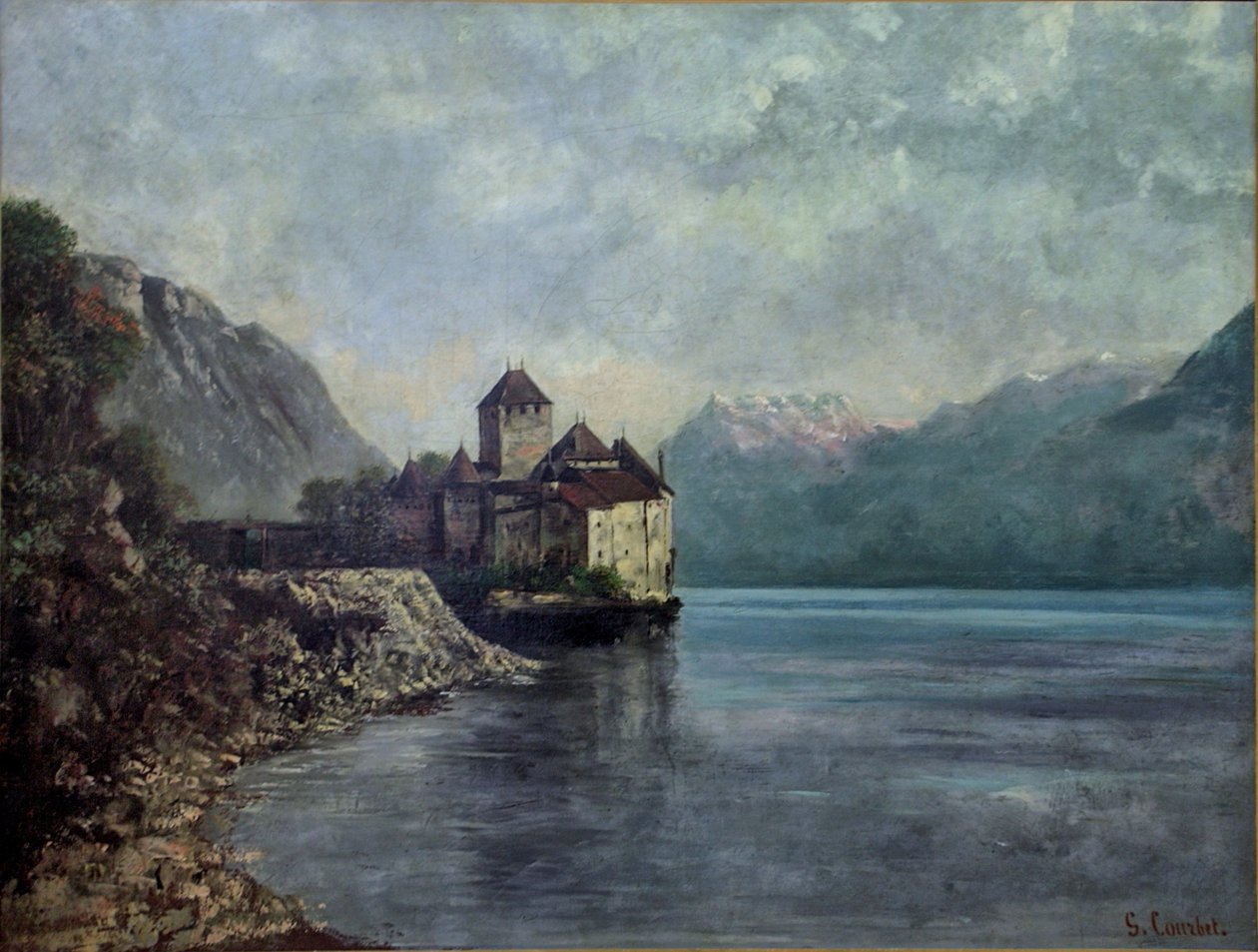 Castello di Chillon da Gustave Courbet