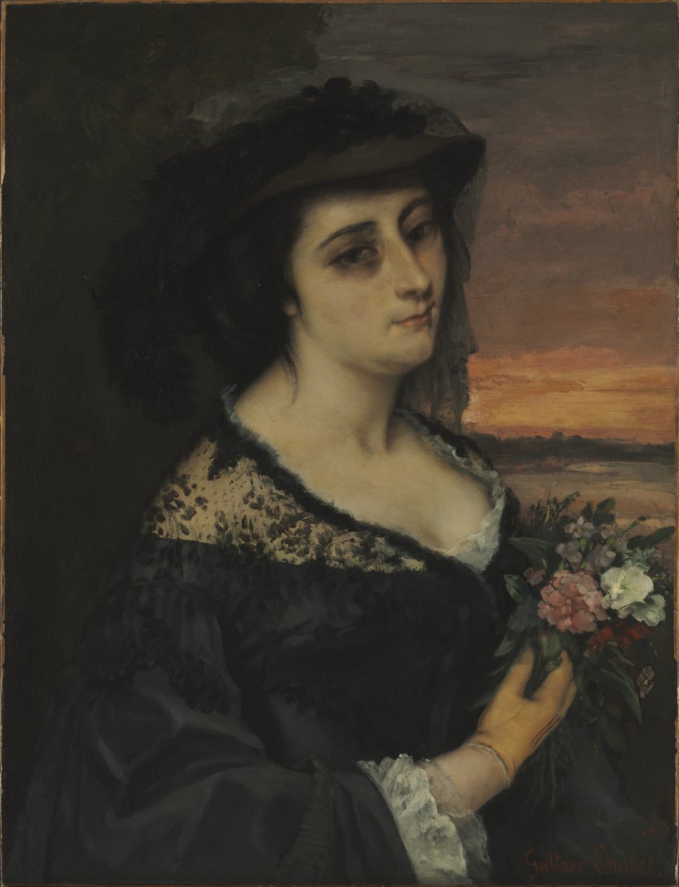 La signora L... (Laure Borreau) da Gustave Courbet