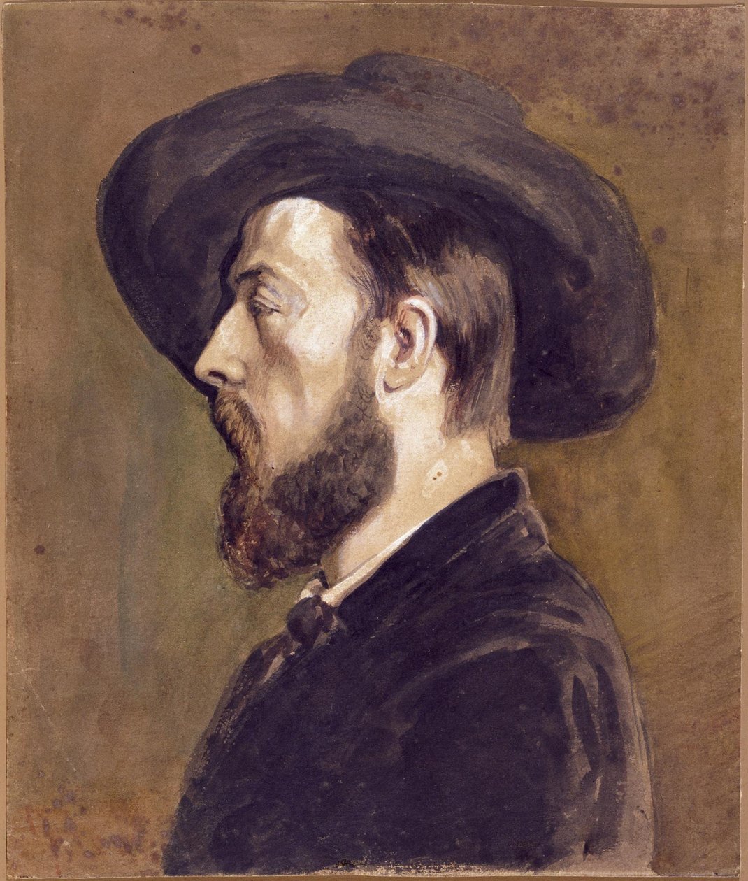 Ritratto di Johan Barthold Jongkind 1819-1891 da Gustave Courbet