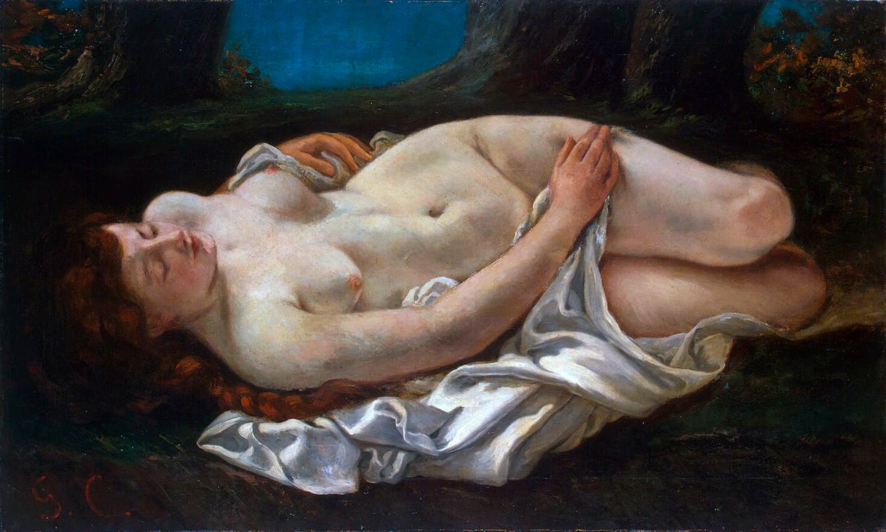 Donna reclinata, 1865 da Gustave Courbet