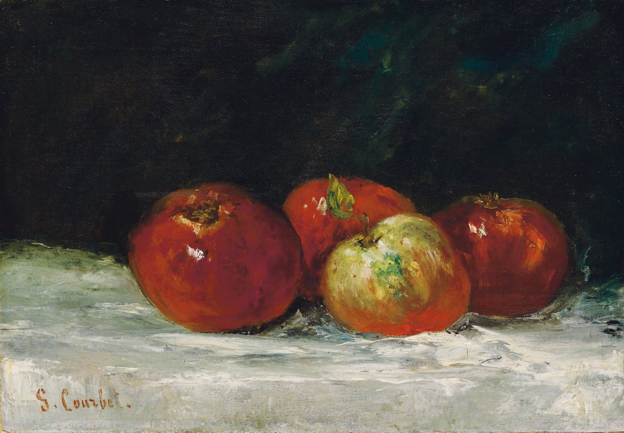 Mele rosse, 1872 da Gustave Courbet