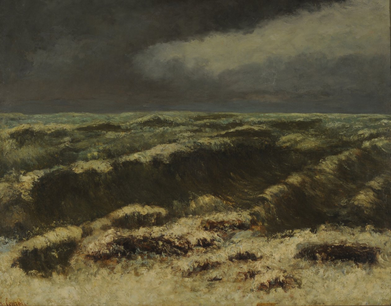 Mare in tempesta da Gustave Courbet