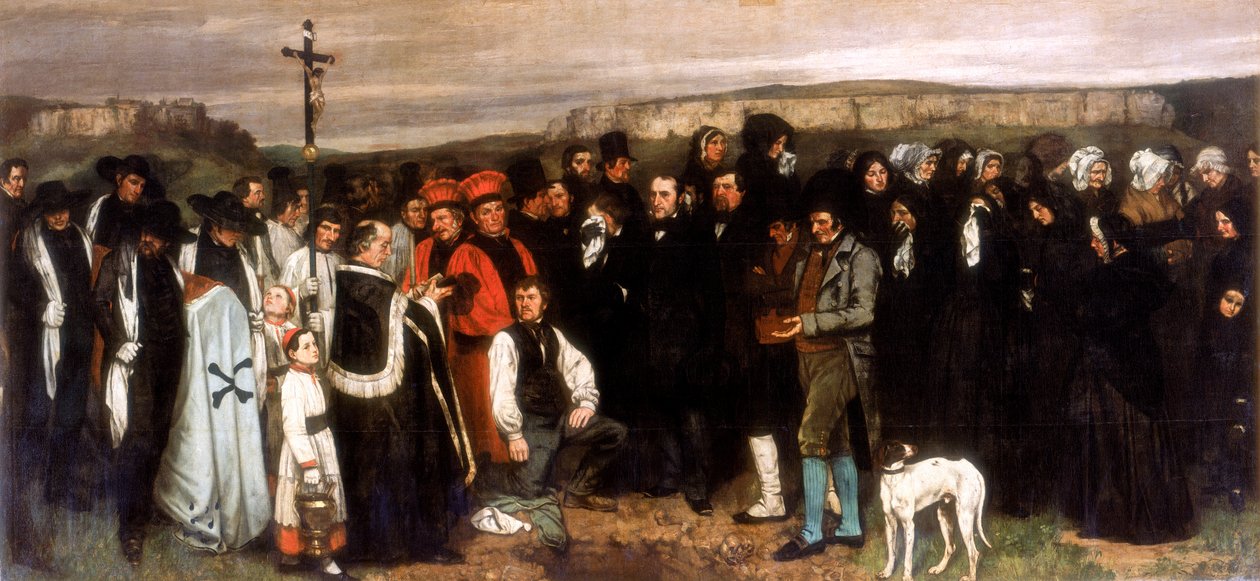 Il funerale a Ornans, 1850 da Gustave Courbet