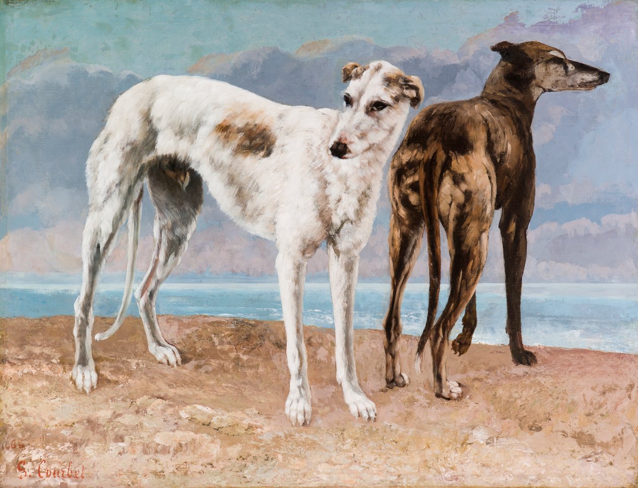 I Levrieri del Conte di Choiseul da Gustave Courbet
