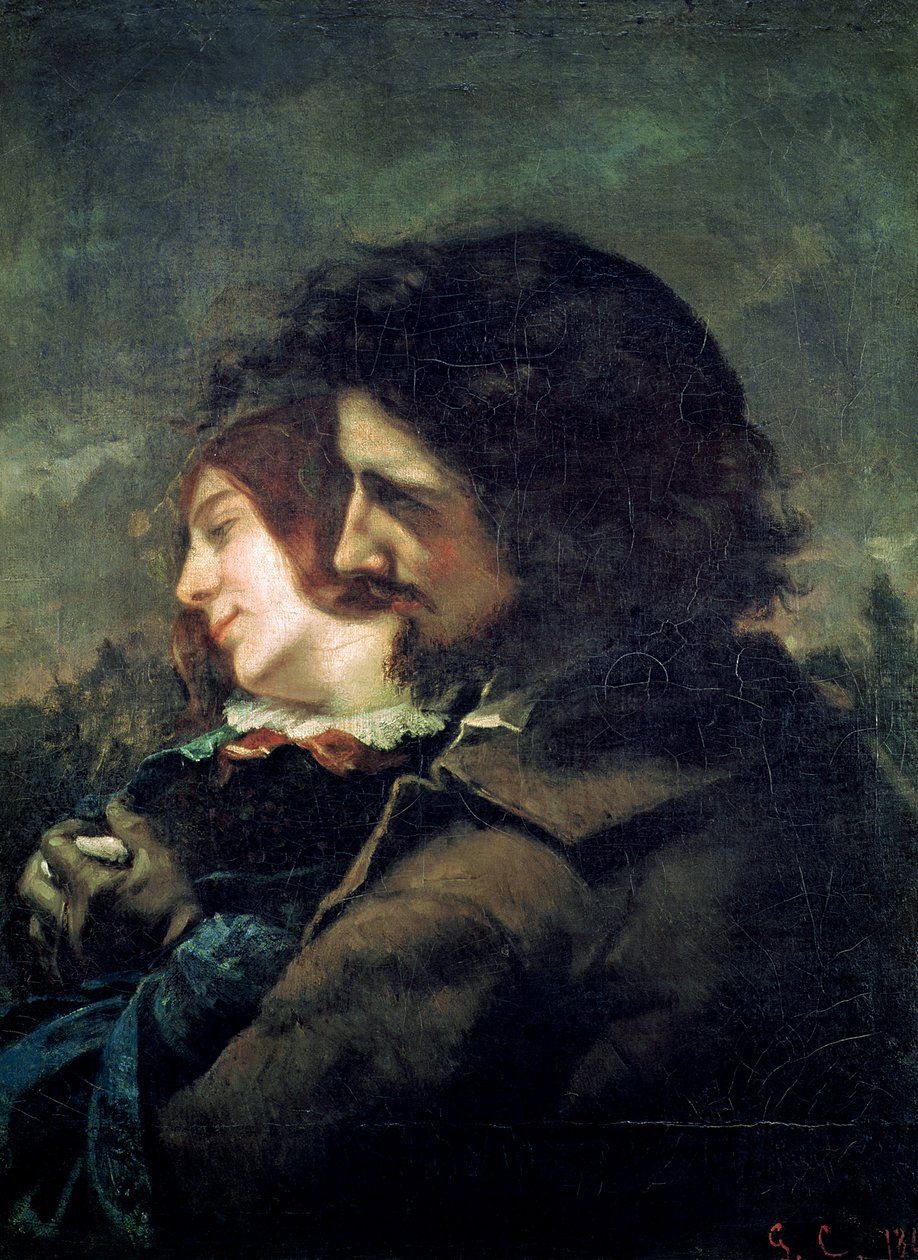 Gli Amanti Felici, 1844 da Gustave Courbet