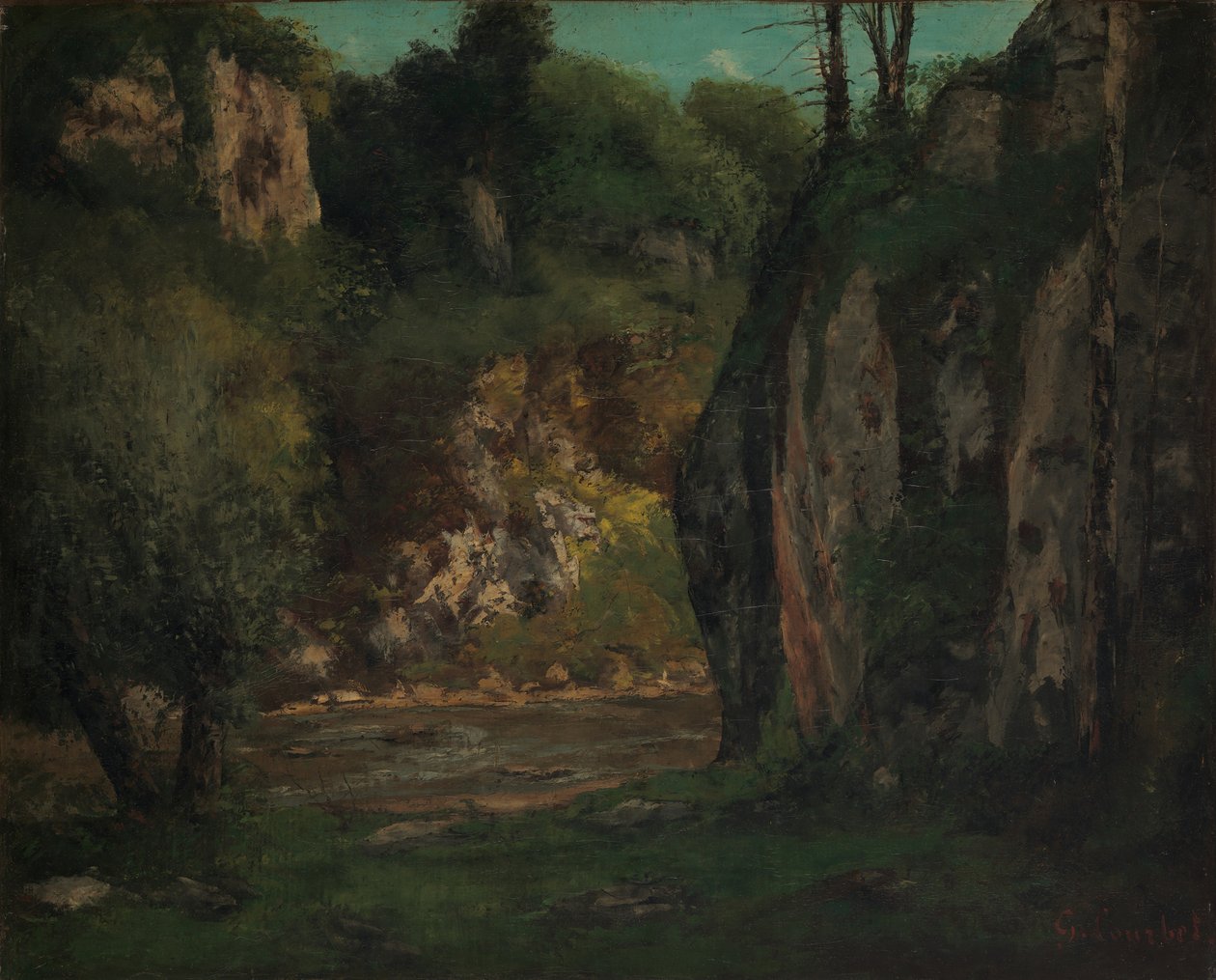 Il ruscello nascosto, ca. 1873-77 da Gustave Courbet