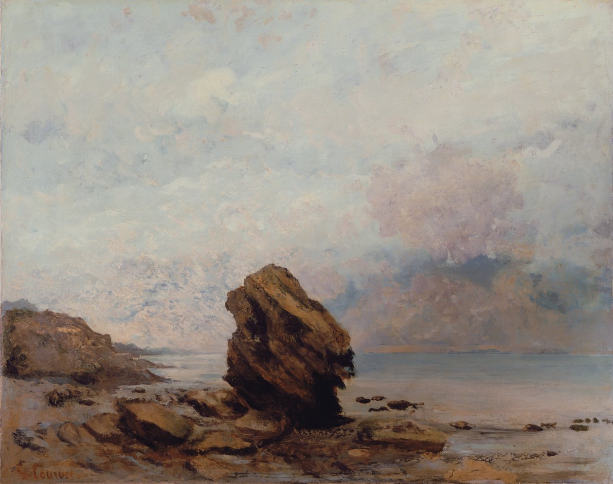 La roccia isolata da Gustave Courbet