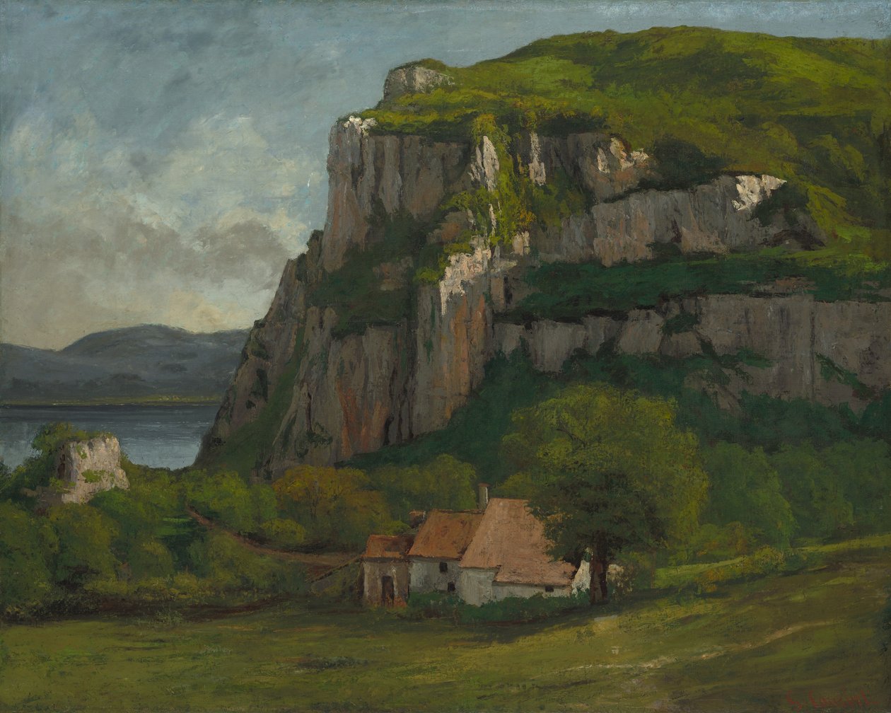 La roccia di Hautepierre, c.1869 da Gustave Courbet