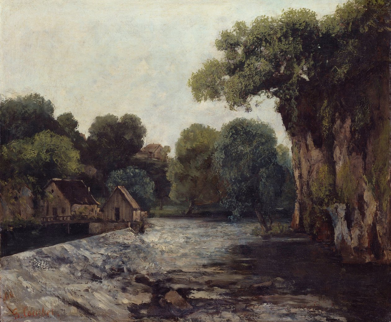 La chiusa al mulino da Gustave Courbet