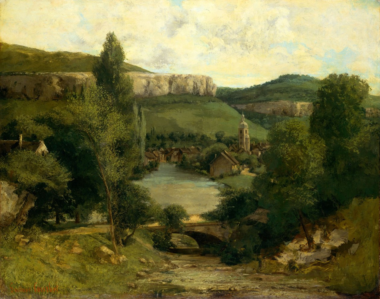 Veduta di Ornans da Gustave Courbet