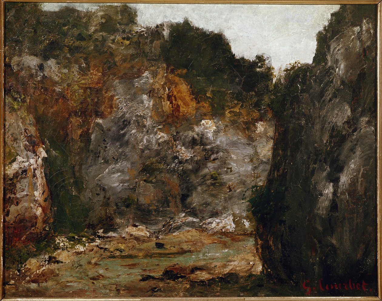 Veduta di una gola da Gustave Courbet