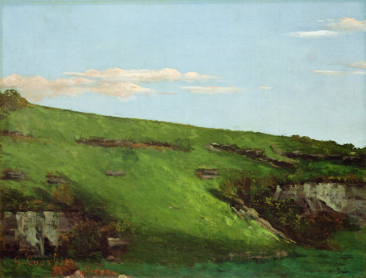 Wiesenhang vicino a Ornans, 1862 da Gustave Courbet