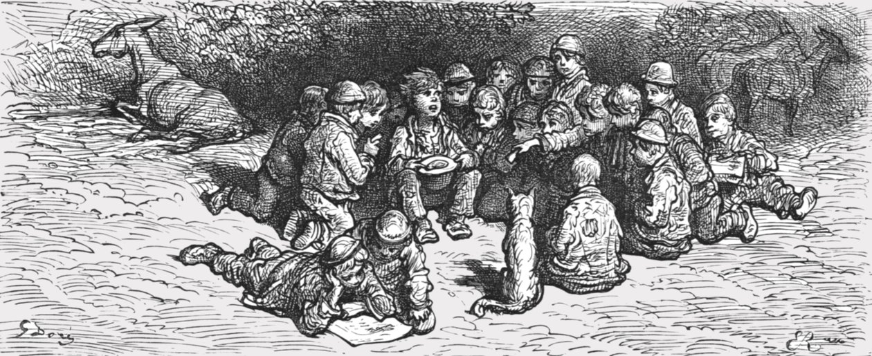 Una lotteria da un penny da Gustave Dore