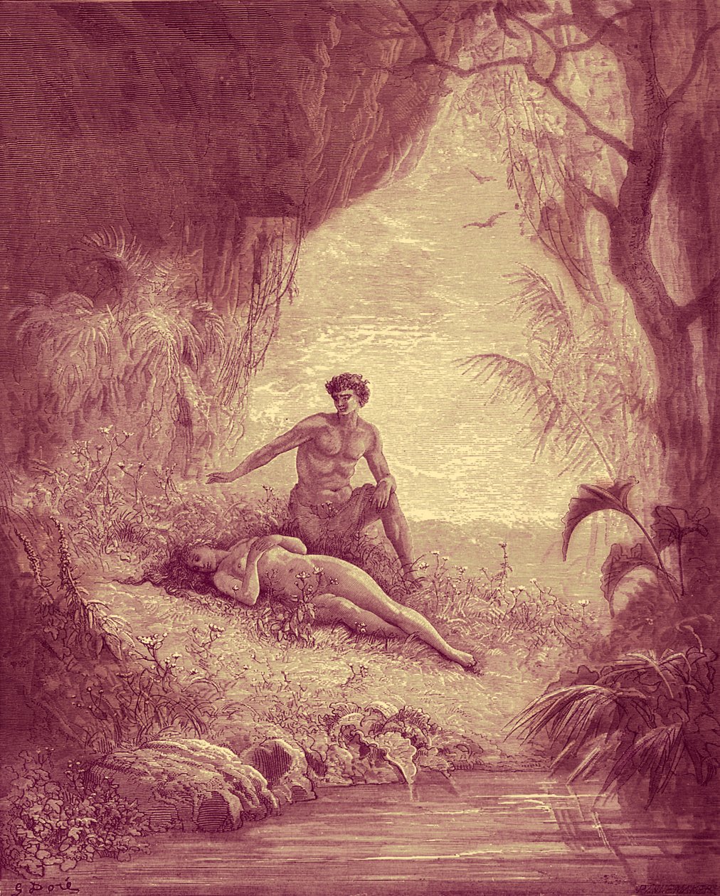 Adamo ed Eva - Bibbia da Gustave Dore