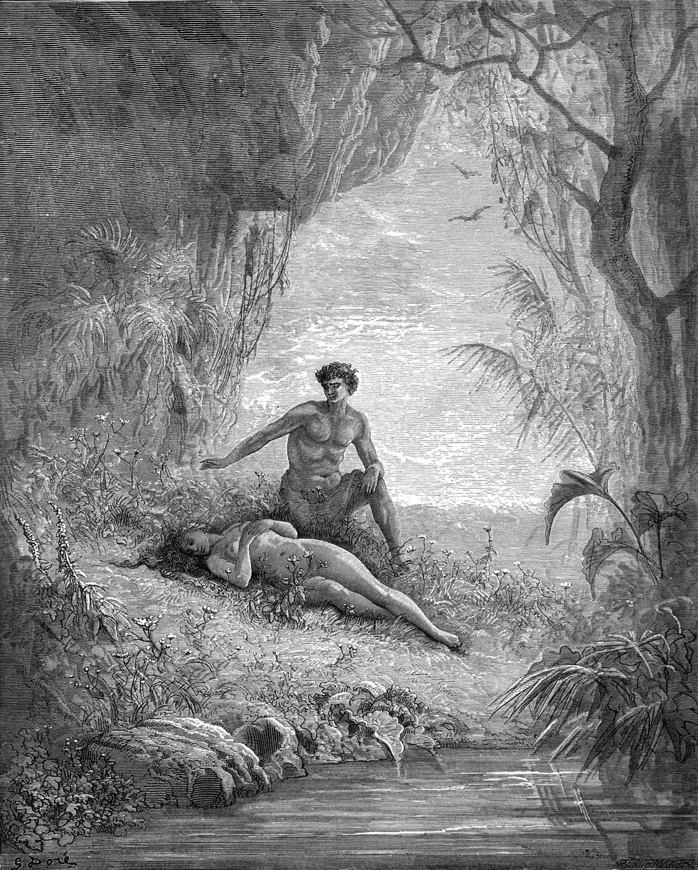 Adamo ed Eva - Bibbia da Gustave Dore