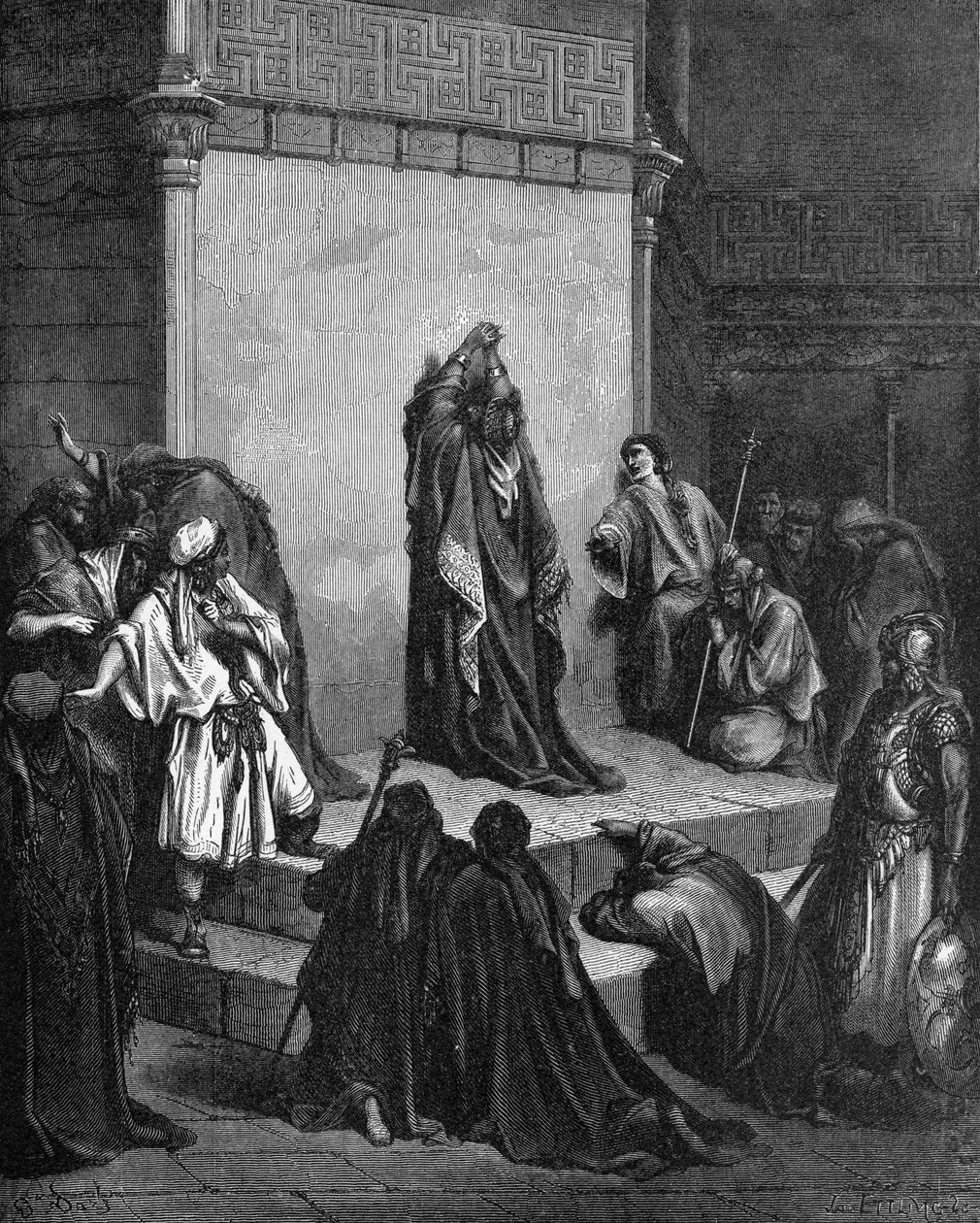 Davide piange per Assalonne da Gustave Dore