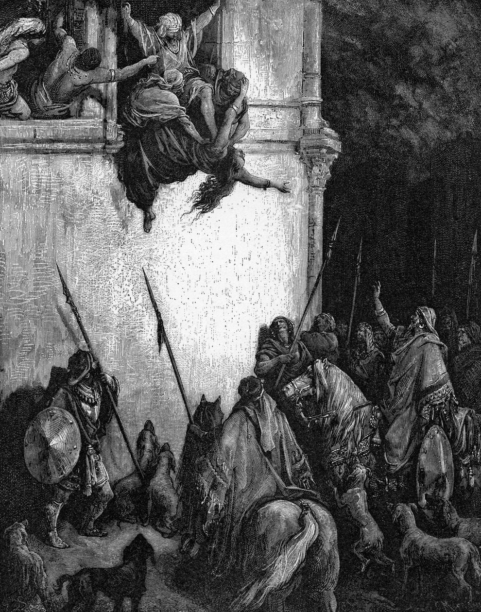 La morte di Gezabele da Gustave Dore