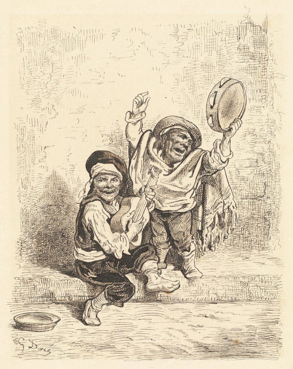 Musicisti nani di Granada da Gustave Dore