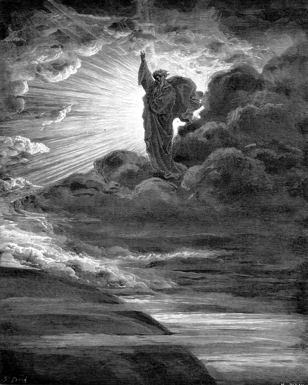 Dio crea la luce da Gustave Dore