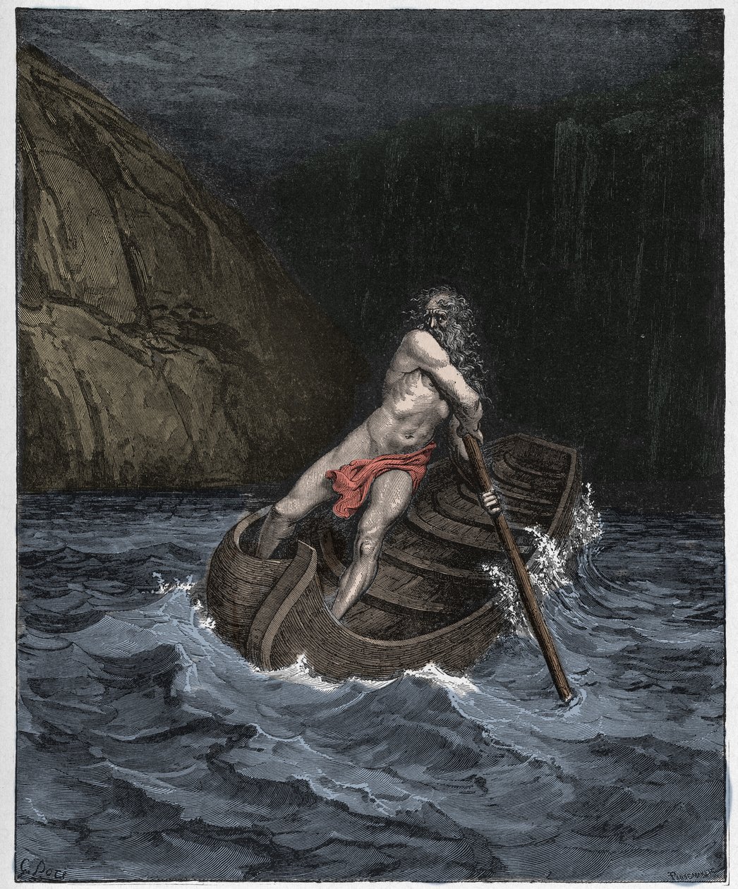 Inferno, Canto 3: Caronte da Gustave Dore