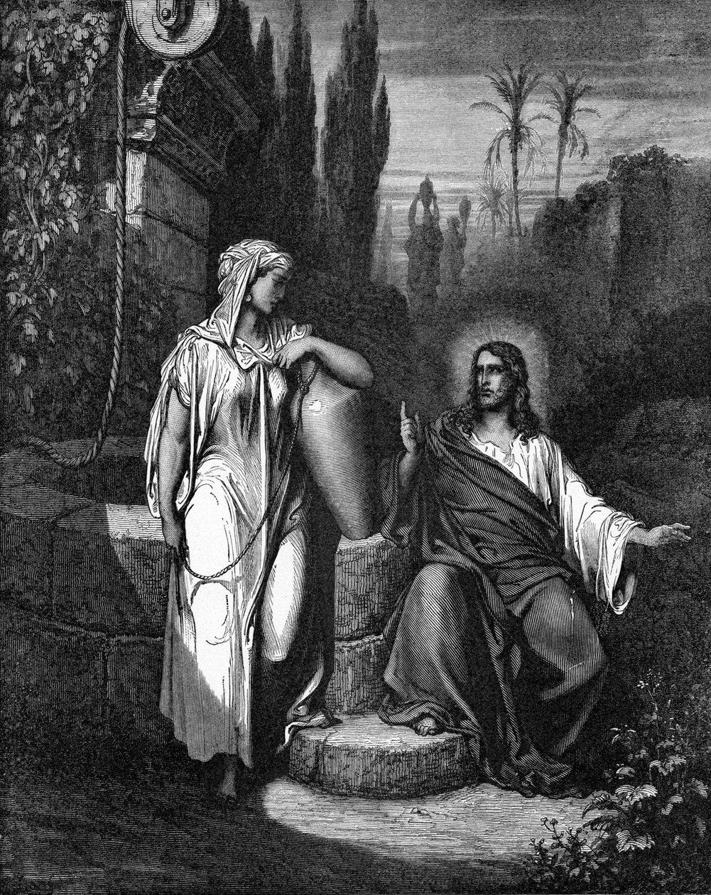 Gesù e la donna di Samaria da Gustave Dore