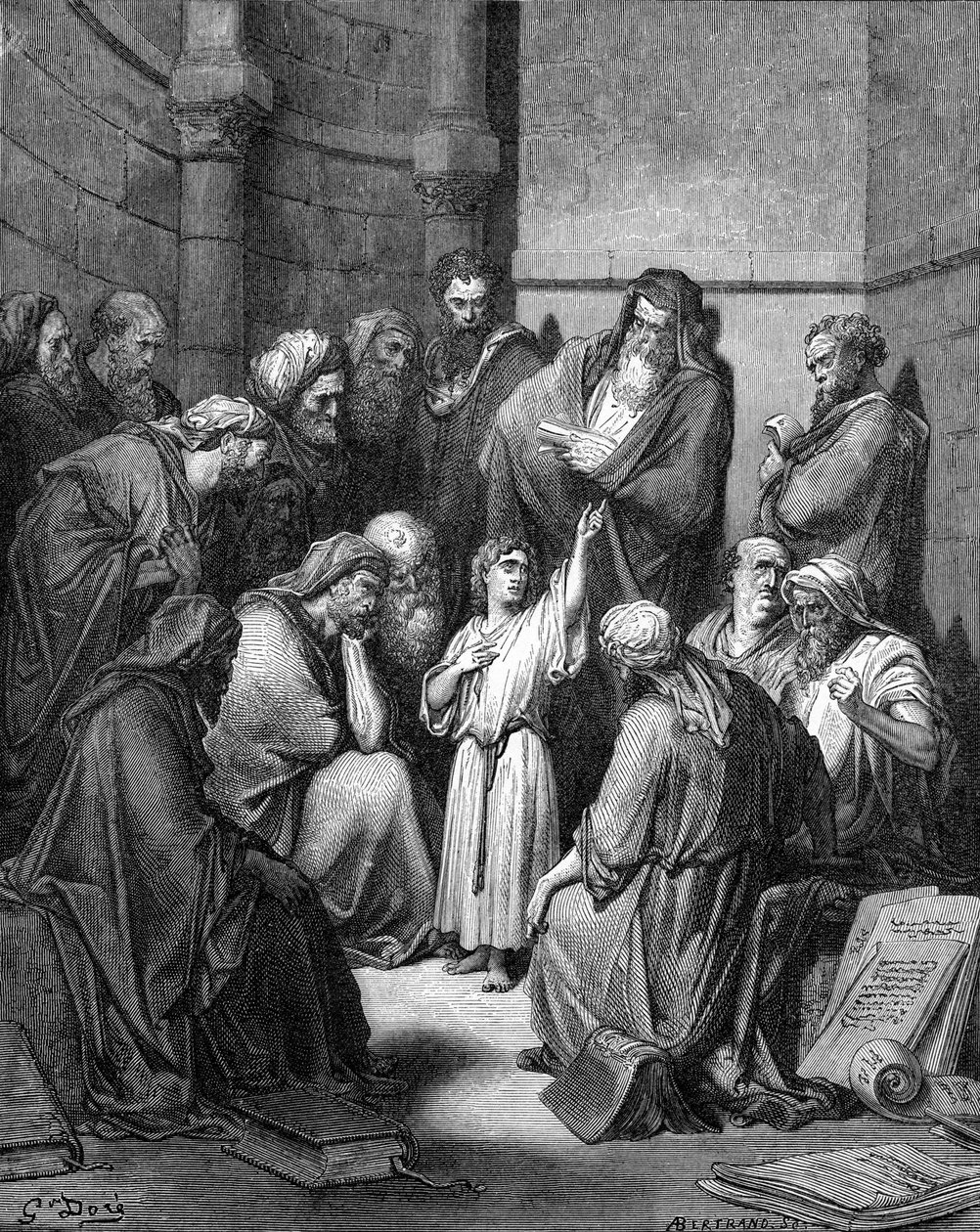 Gesù interroga i dottori da Gustave Dore