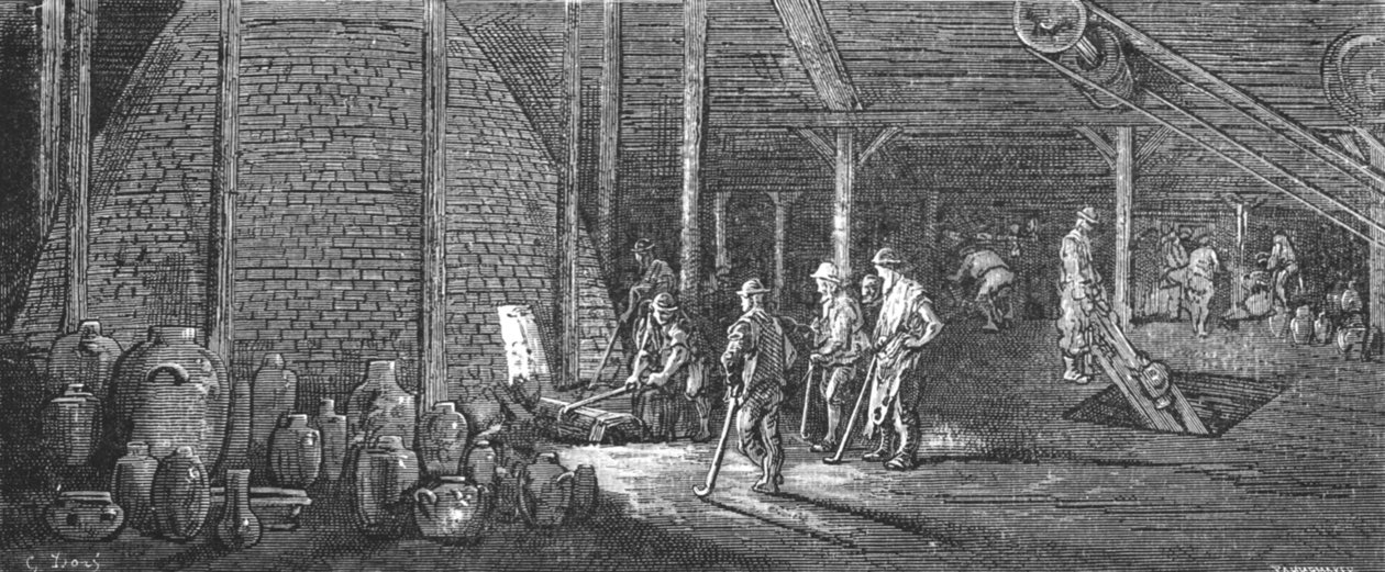 Lambeth Potteries, 1872 da Gustave Dore