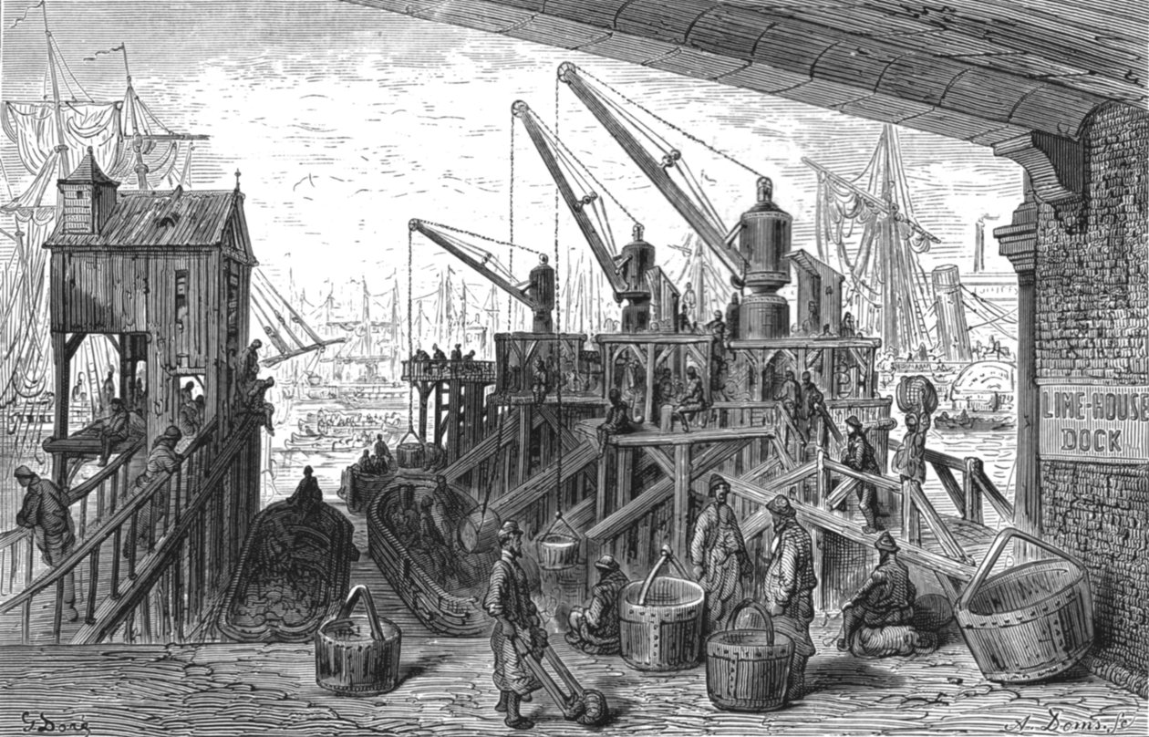 Limehouse Dock da Gustave Dore