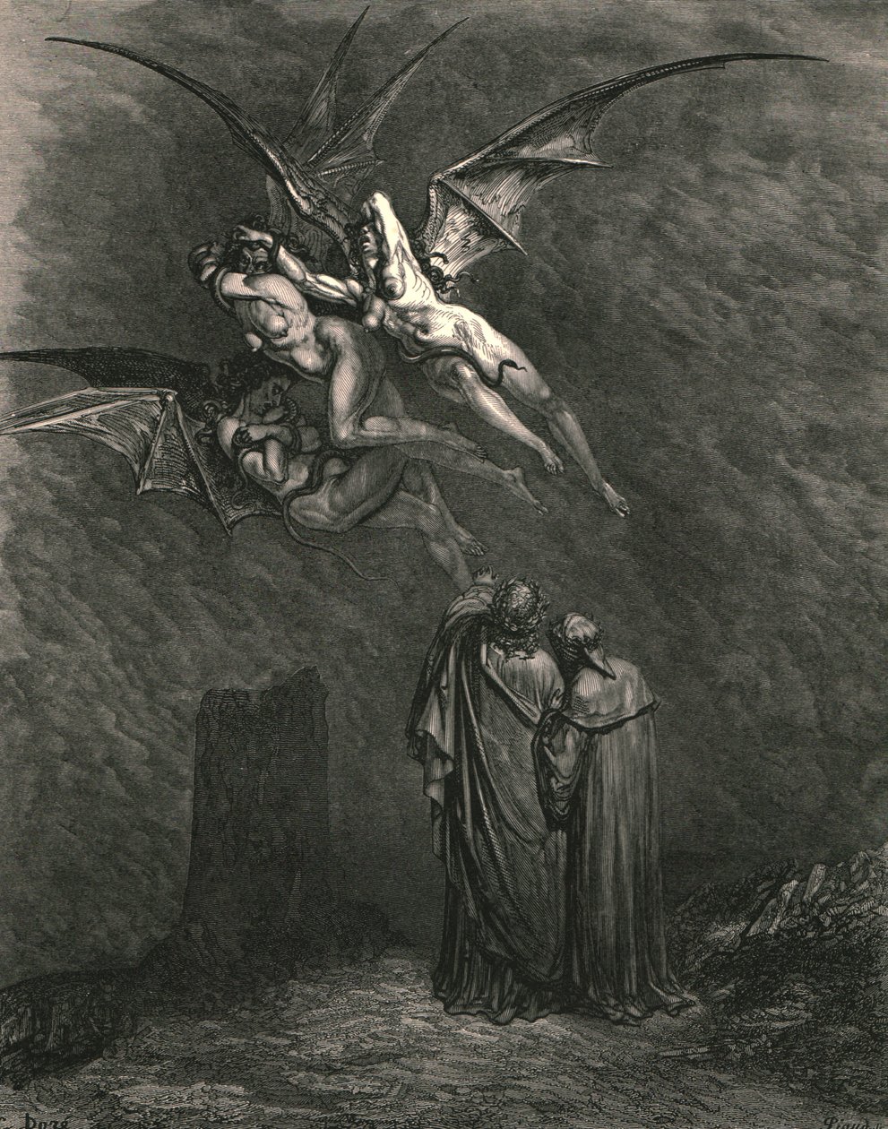Segna ogni terribile Erynnis, c1890 da Gustave Dore